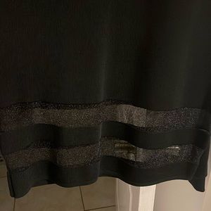 Black dress with lace
